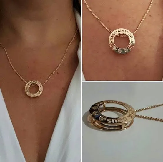 Gargantilha Rommanel 531614 Abençoado por Deus