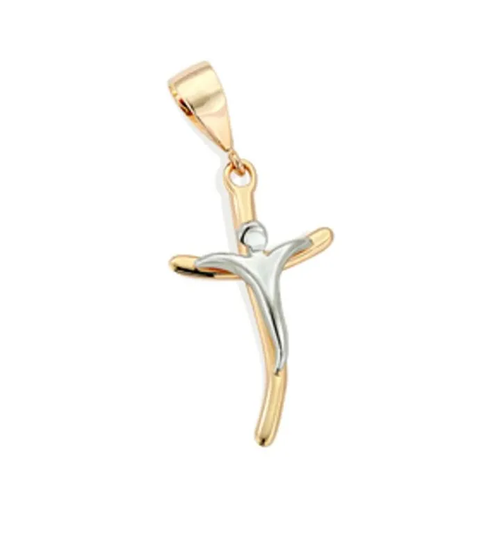 Pingente Rommanel 540328 cruz com cristo