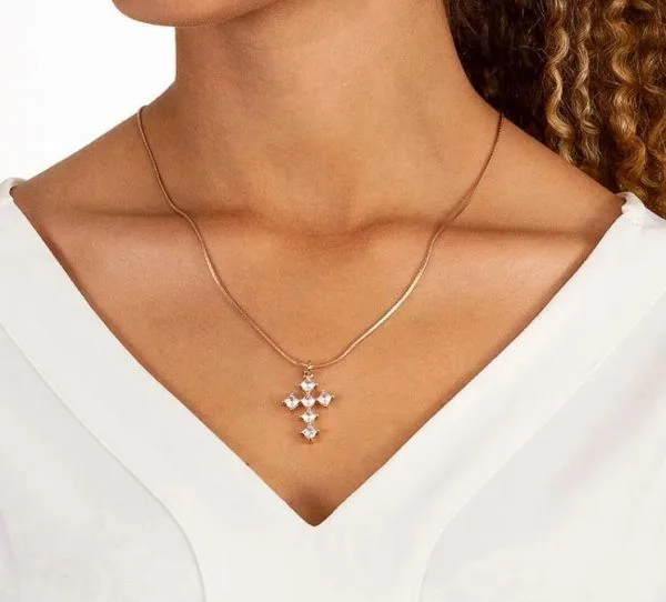 Pingente Rommanel 542104 cruz crucifixo