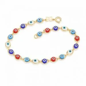 Pulseira Rommanel 551413 olho grego