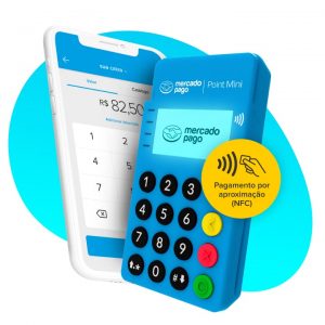 Maquininha de Cartão Point Mini com NFC Mercado Pago