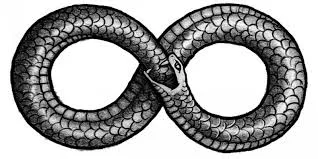 A atual representação do símbolo do infinito remete a serpente ouroboros