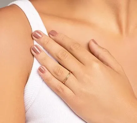 Anel Rommanel skinny ring escrito amor - Código 512887 - Imagem 2