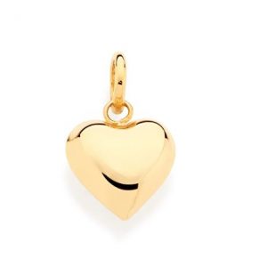 Pingente Rommanel formato coração almofada liso, 1,9 cm - Cód 540870