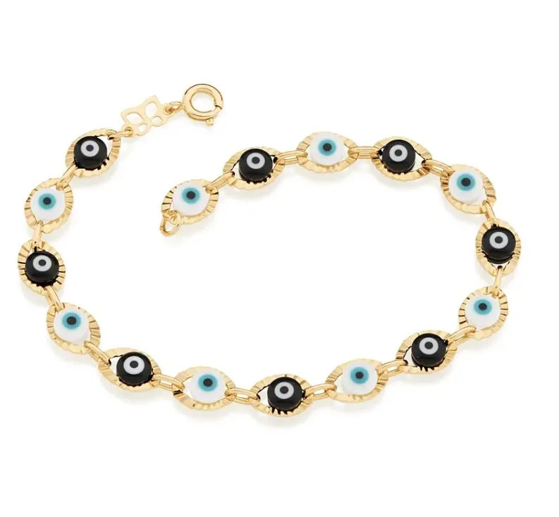Pulseira Rommanel 551412 olho grego