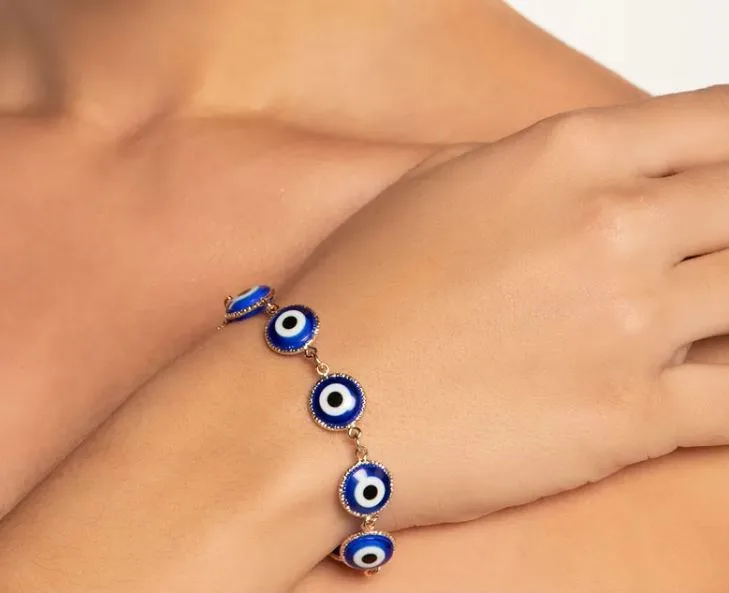 Pulseira Rommanel 551650 olho grego