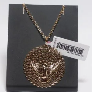 Conjunto Rommanel com cordão elo português 42 cm (530677) e pingente Espírito Santo (541526)