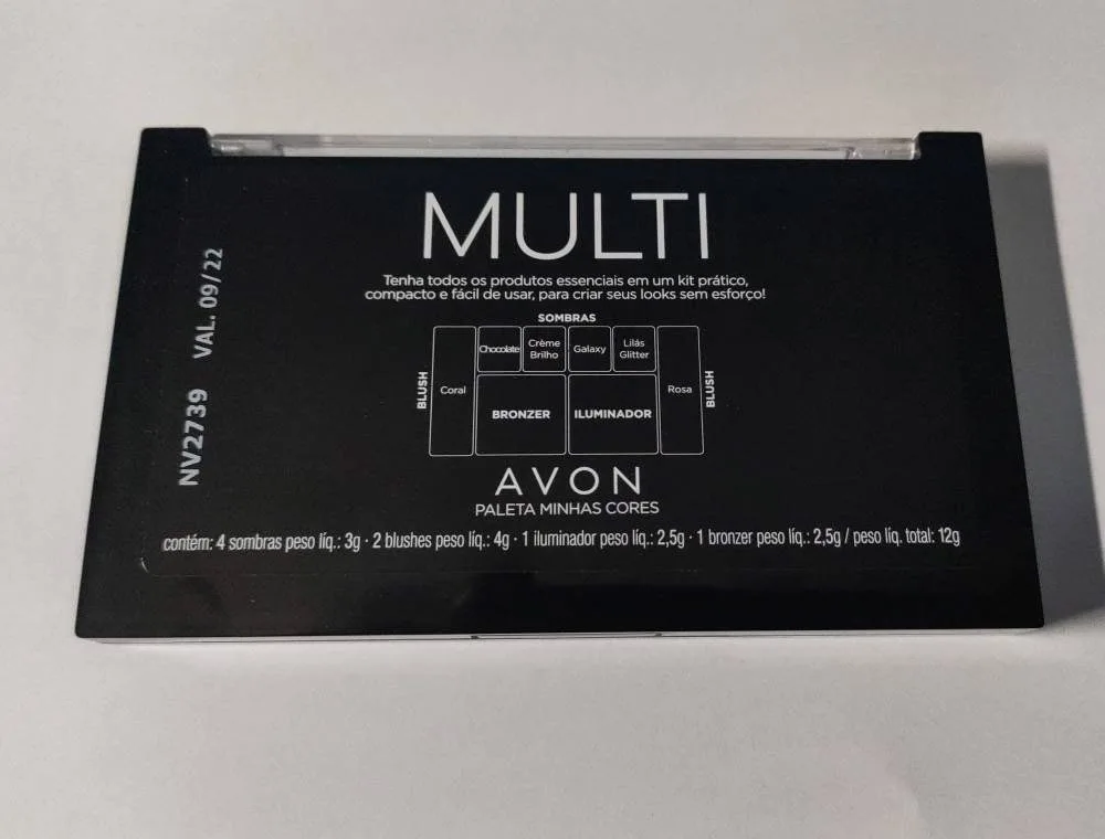 Paleta de Maquiagem Multi 3 x 1 Minhas Cores Avon