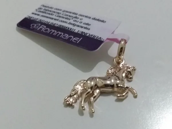Pingente Rommanel 542046 formato cavalo