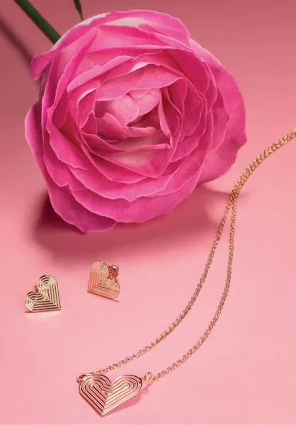 Conjunto Rommanel cordão 531786 e brincos 525836