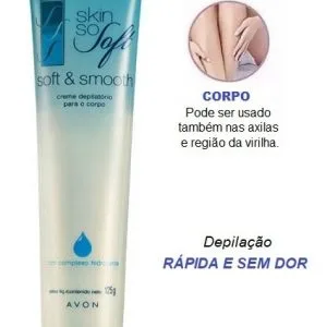 Creme Depilatório Para o Corpo Avon Skin So Soft com Complexo Hidratante 125 g