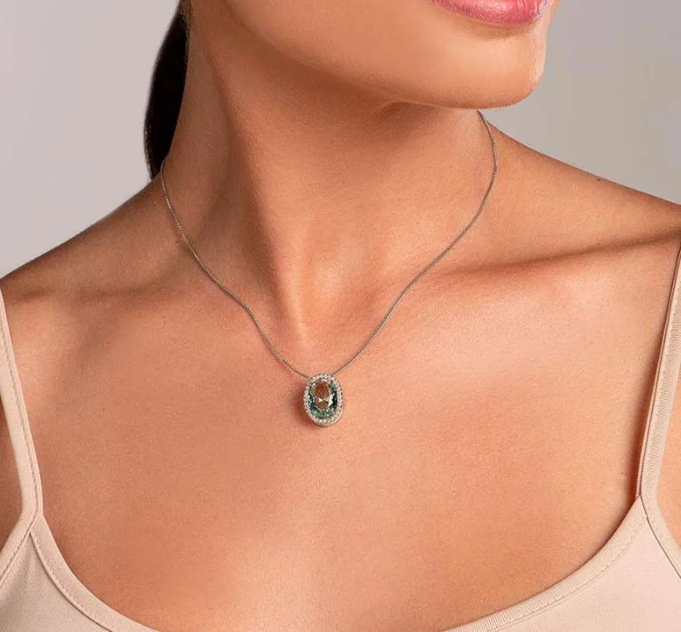 Conjunto Rommanel cordão 130008 e pingente 140826