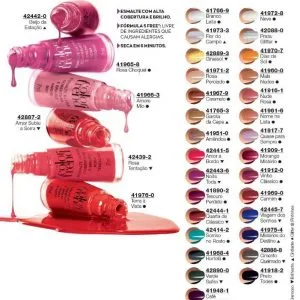 kit 35 esmaltes Color Trend Avon
