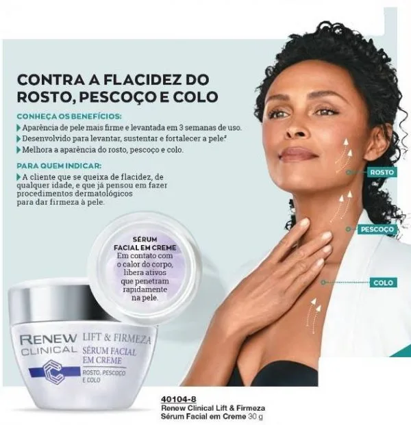 Renew Clinical Lift e Firmeza Sérum facial em creme Avon