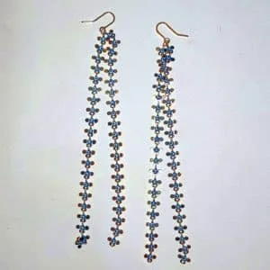 Brincos feitos a partir do pingente Rommanel 542436