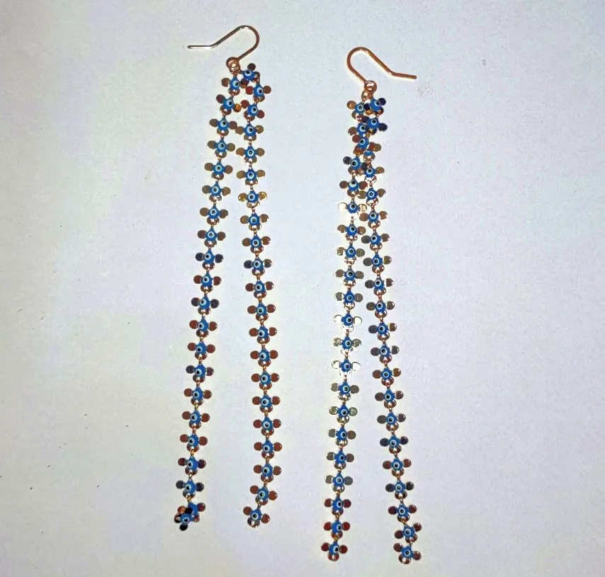 Brincos feitos a partir do pingente Rommanel 542436